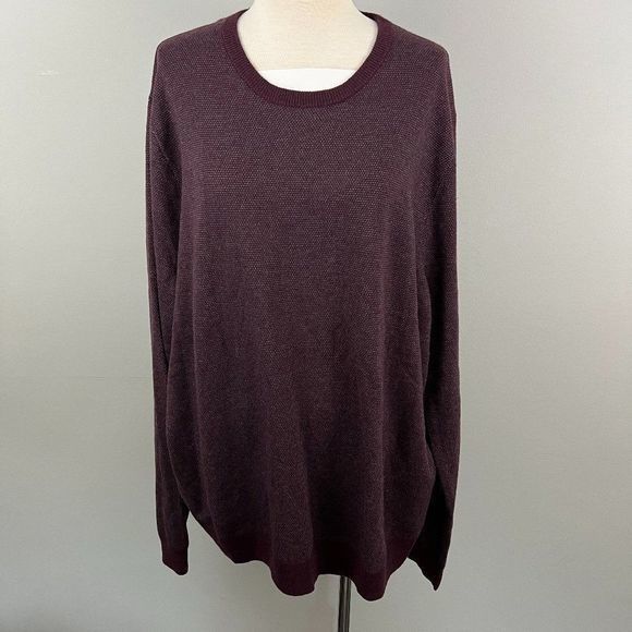 NWT NORDSTROM Purple Wool Mix Crew Neck Sweater‎ (2XL) - Picture 2 of 8